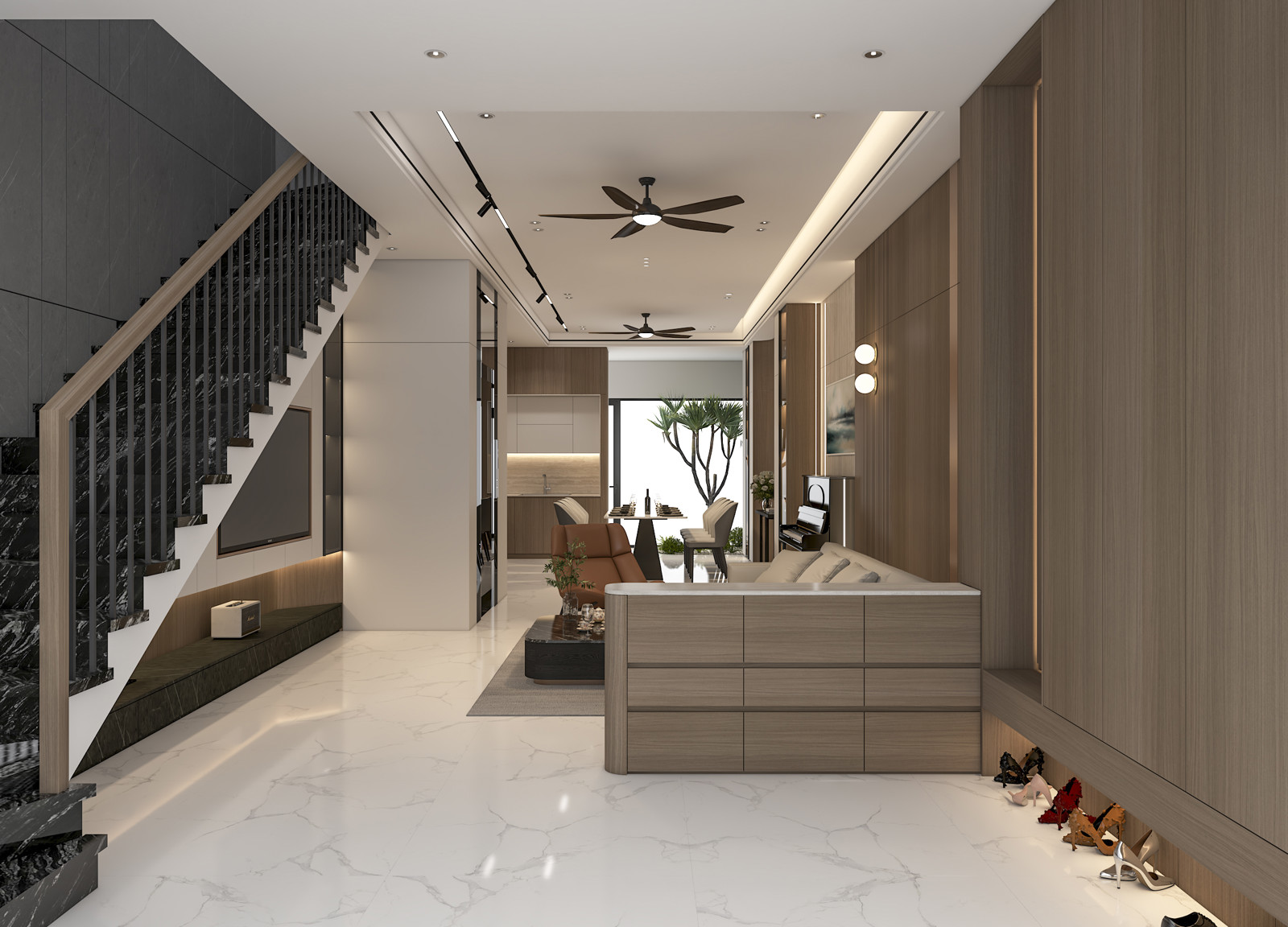 THIẾT KẾ NỘI THẤT NHÀ ANH HOÀNG