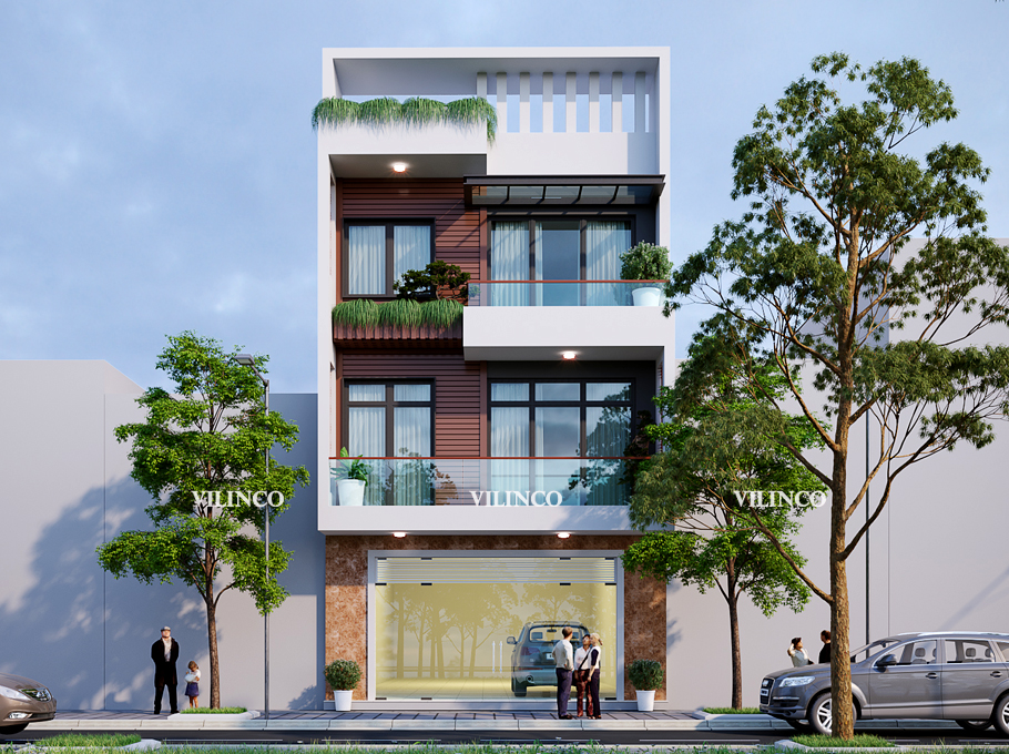 Thiết kế nhà ở kết hợp kinh doanh, mặt tiền 7,6m