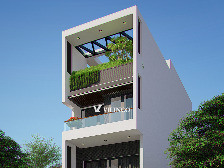 Thiết Kế Nhà Phố Mặt Tiền 5m Tại Bắc Giang