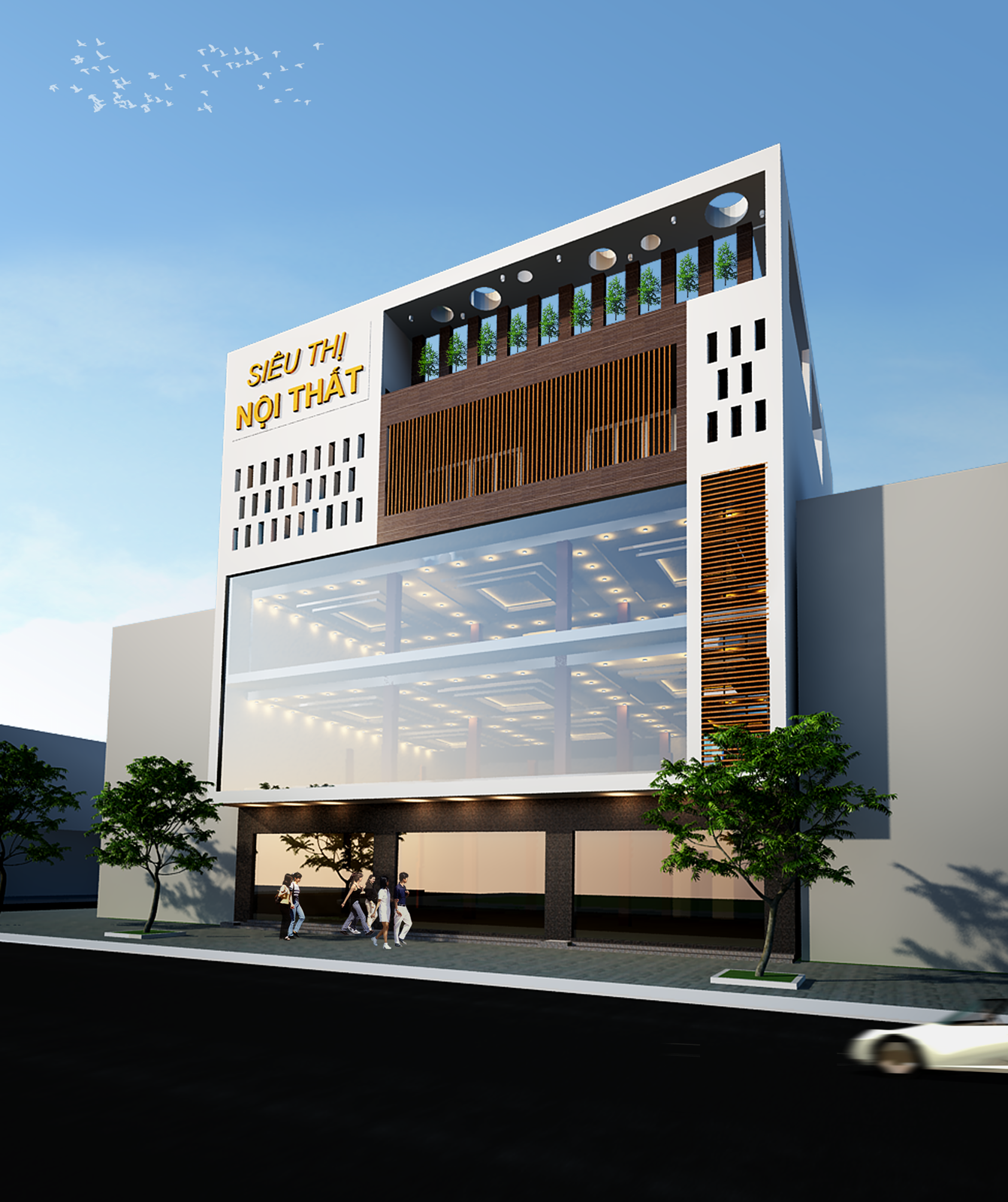 Thiết kế siêu thị nội thất tại thành phố bắc giang