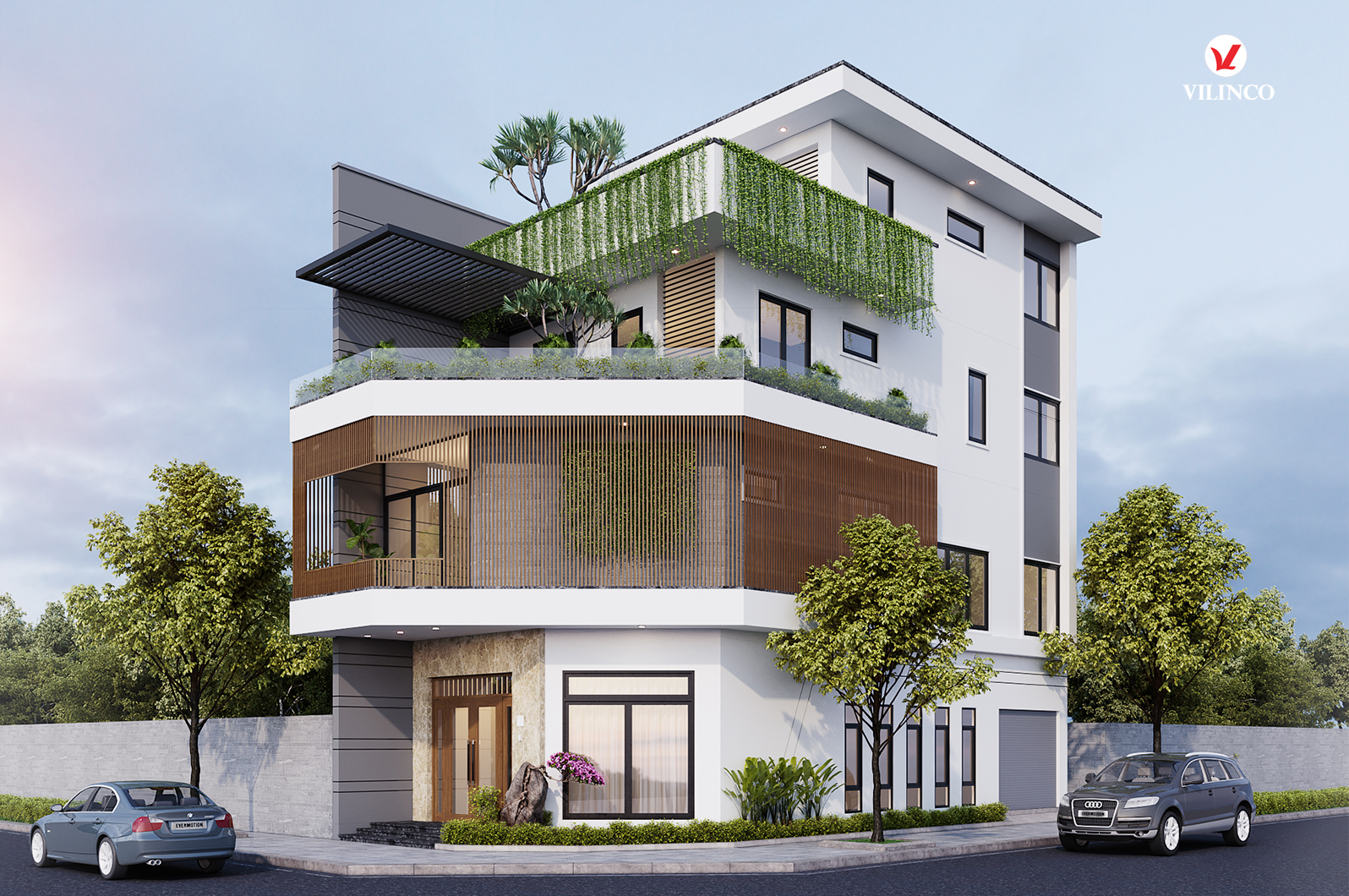 Thiết kế nhà phố đẹp tại Bắc Giang - Anh Huy