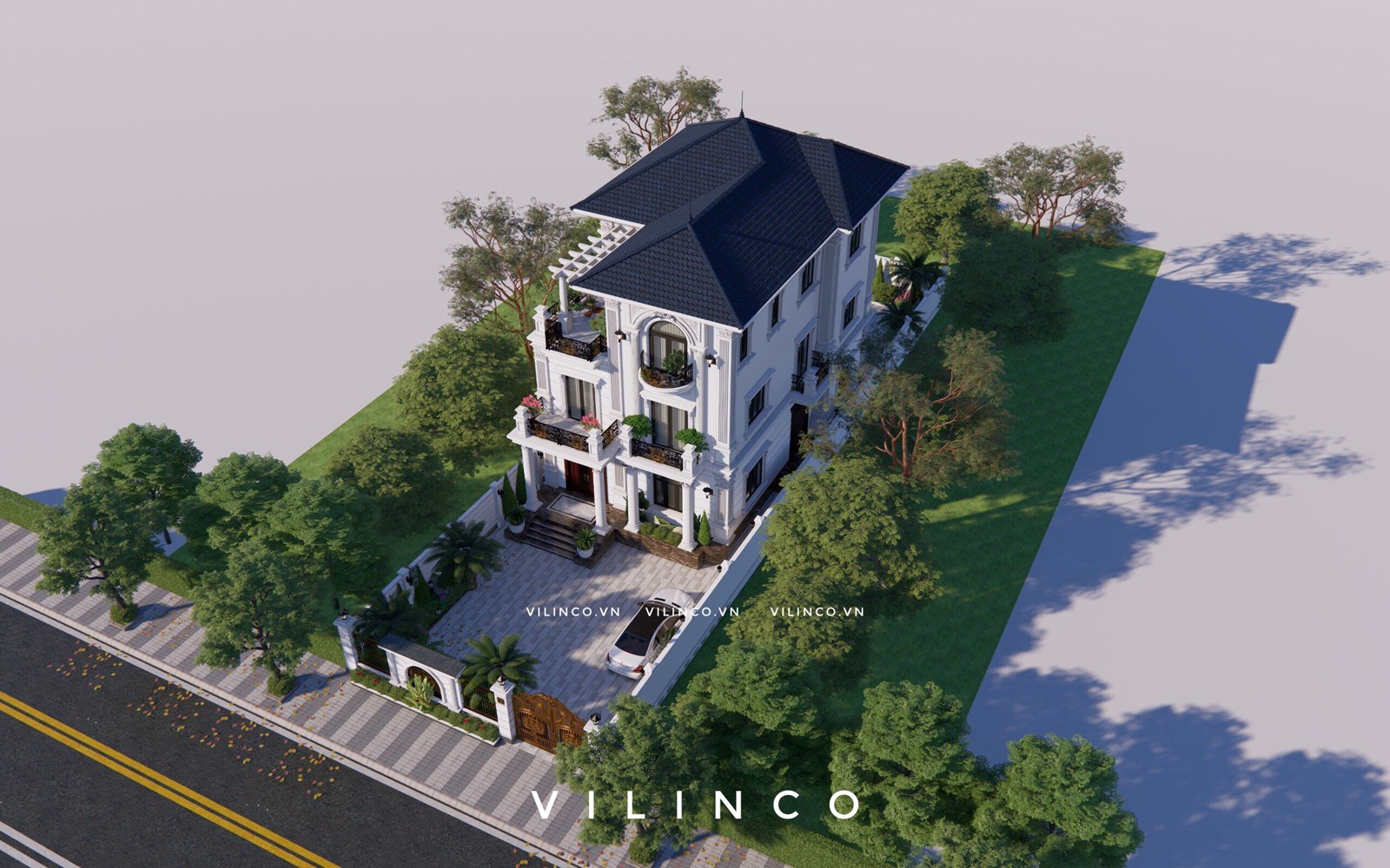 BIỆT THỰ ĐỒI HỒNG