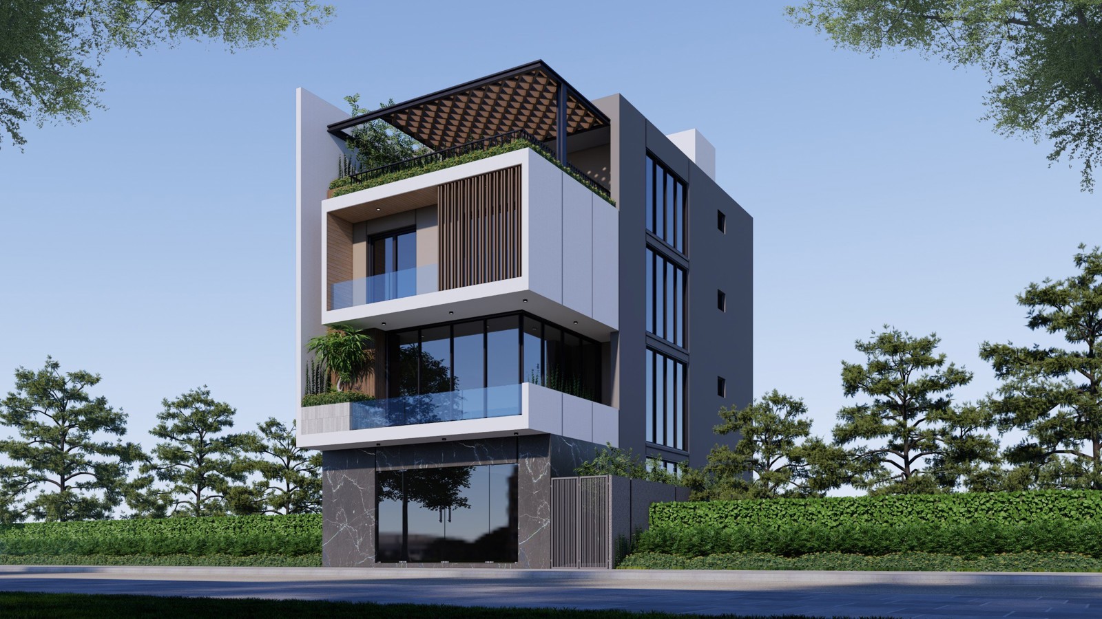 Nhà phố Hiện đại