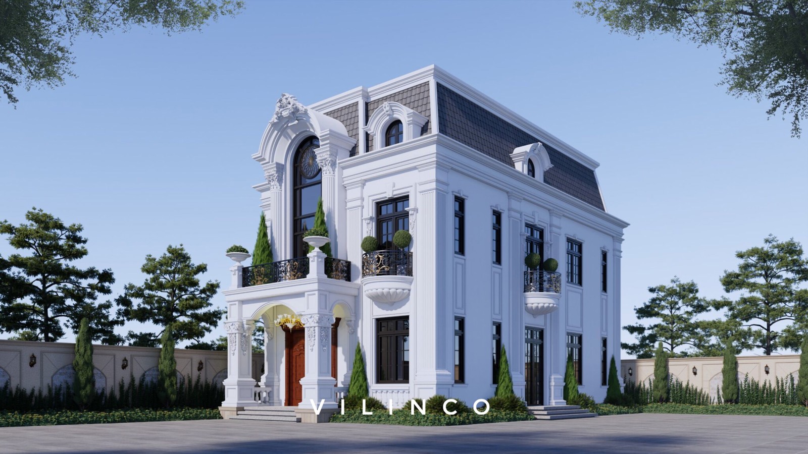 Biệt Thự Tân Cổ Điển 2 tầng mặt tiền 8m