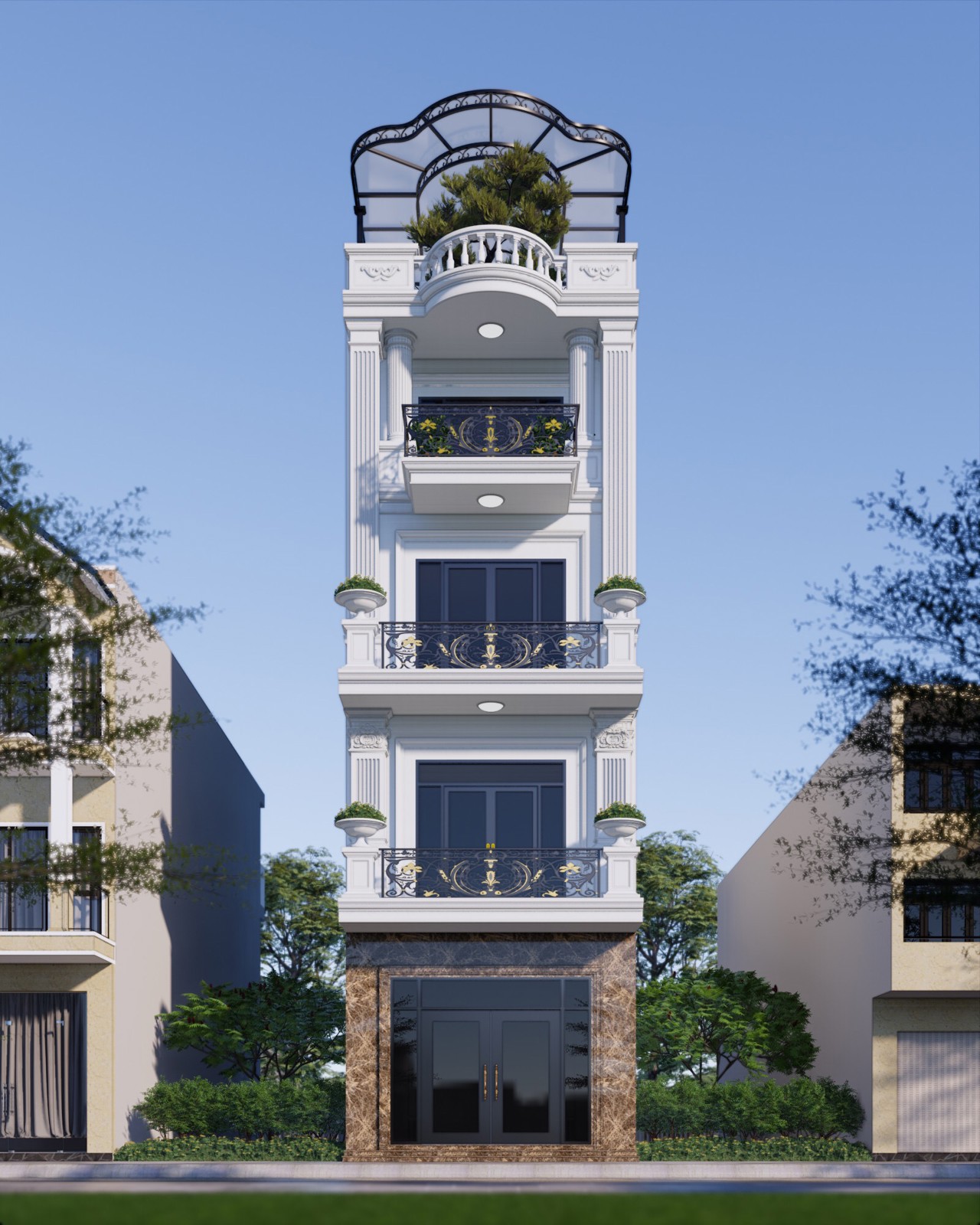 NHÀ PHỐ TÂN CỔ ĐIỂN